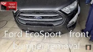 Ford EcoSport  front bumper removal
