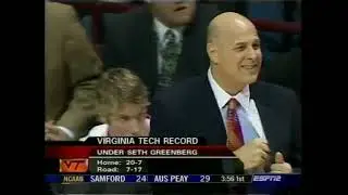 2005 ACC Basketball: Virginia Tech Hokies (12-10) vs #8 Duke Blue Devils (18-3), February 17, 2005