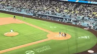 Dodgers vs Rockie&rsquo;s Blake Snell first inning 0-0 one strikeout