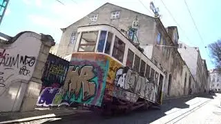 Lisbonne Portugal Lisboa 2018 #3 Carris Tram Gloria funicular