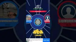 PDC darts match app ~ live game ~ PDC MOTIONLAB PREMIER LEAGUE ~ Prize 2,000,000 ~ WIN