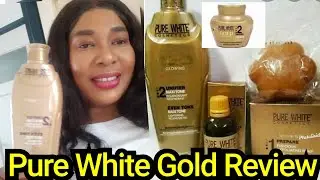 Отбеливающий лосьон для тела Pure White Gold на 7 дней / Отзыв о креме для отбеливания кожи Pure ...