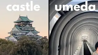 visiting past and present osaka