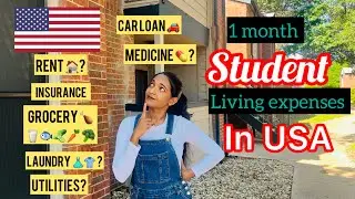 USA 1 Month Living Expenses for a Student | Auburn University| Malayalam