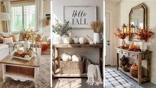 Farmhouse Fall Vignettes for Every Corner