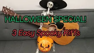 3 EASY Halloween Guitar Riffs for Beginners 🎃 | Addams Family, Monster Mash & Ghostbusters