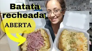 FIZEMOS BATATA RECHEADA ABERTA, PARA TESTE E GOSTAMOS