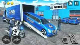 Transporting Police Vehicles in Cargo Plane - Police Car Transporter Simulator - Android Gameplay