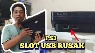 Sangat Mudah❗Perbaikan Ps3 Yang slot USB Nya Rusak Tidak bisa Konek Setik dan Hardisk