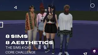 8 Sims 8 Aesthetics // The Sims 4 CAS Core Challenge Pt.1