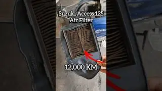 Suzuki Access 125 Dirty Air Filter After 12,000KM - Scooter Maintenance