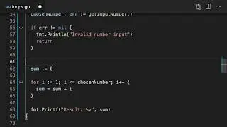 Practicing basic for loops - GoLang