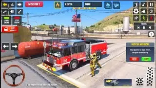 Fire rescue truck simulator 3d games part 2|| Emergency 911 ambulance driving android gameplay