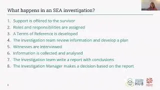 Demystifying safeguarding investigations: Discussion with Lucy Heaven Taylor and Martina Brostr&ouml;m