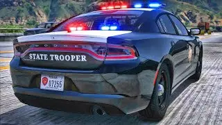 Playing GTA 5 As A POLICE OFFICER Highway Patrol| DPS| GTA 5 Lspdfr Mod| 4K