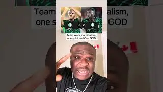 One GOD, one spirit, team work, no tribalism, we go again super Eagles 🦅 #sports