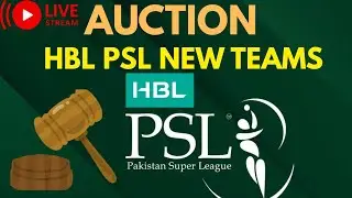 HBL PSL Auction 2026 🔴 LIVE | New Franchises & Bidding War