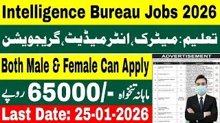 IB Jobs 2026 & PERA Sargent 500 New Jobs 2026 | Complete Details, Eligibility & Apply Process
