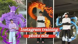 Instagram Viral Dragon Photo Editing Tutorial 🔥 | Trending Glow Effect