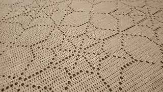 Part 5 - Spiderweb Filet Blanket - Crochet Tutorial!