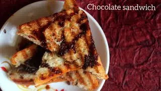 Bangalore street style chocolate sandwich at home/chocolate sandwich recipe