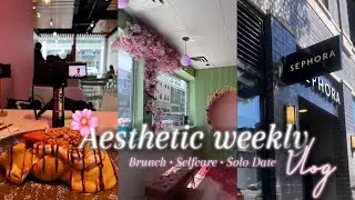 Weekly Vlog | Trying Fluffy Pancakes & Cr&egrave;me Br&ucirc;l&eacute;e French Toast + Self-Care Days 🌸💗
