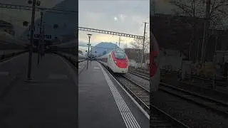 EC➡️Франкфурт(М)Hbf до станции Лугано Швейцария🇨🇭#sbb #cff #ffs #giruno #zug #z&uuml;ge #travel #yt