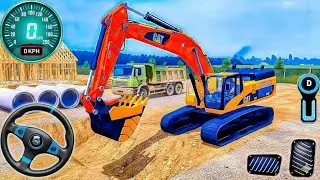 Real City Construction Simulator 3D 🚜 | City Road Builder & Excavator Trucks | Android Gameplay