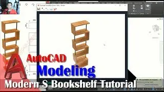 Modern S Bookshelf Modeling Tutorial With AutoCAD