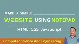 Make a simple web page using Notepad | How To Make Website Using HTML CSS | Website Design With HTML