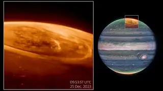 Aurore su Giove, nuovi dettagli da Webb