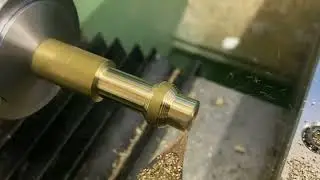 Weiler 120 cnc lathe running mach3 turn arc wizard on brass - watch in HD