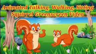 Animated #Talking #Walking #Squirrel #Greenscreen #animation #cartoon #kidslearning 