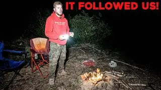 (HE FOLLOWED US!!) SOMETHING DANGEROUS IS AFTER US while CAMPING IN THE HAUNTED WOODS
