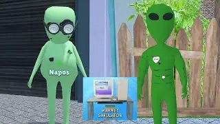 UPDATE BARU ADA ALIEN BABAK BELUR DAN ALIEN BEROTOT! Warnet Simulator GAMEPLAY #11