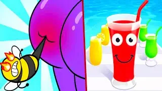 Help Monster 3 Tricky Puzzle vs Juice Run - All Levels Gameplay (Android,iOS) Part 1