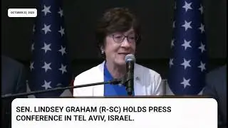 Sen. Susan Collins (R-ME) Speaks At Press Conference In Tel Aviv, Israel.