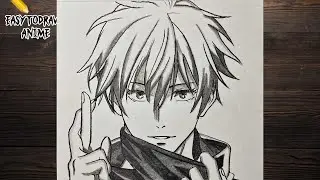 How to draw Gojo Satoru step by step easy || Anime drawing easy || Easy to draw anime 
