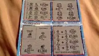 &pound;5 merry millionaire scratchcard
