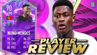 5⭐/4⭐ 90 FUT BIRTHDAY NUNO MENDES PLAYER REVIEW! - FIFA 22 Ultimate Team
