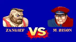 ZANGIEF vs M. BISON (Hardest All) - Street Fighter II Champion Edition