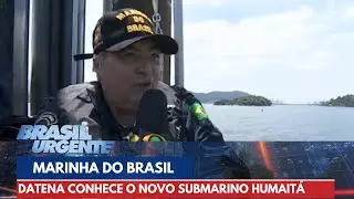 Datena visita base naval no Rio de Janeiro e novo submarino da Marinha | Brasil Urgente