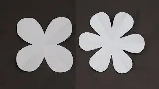 How to Make Easy 4 & 6 Petal Paper Flowers 🌸 - DIY | Very Simple Petals Flower for Beginners Making