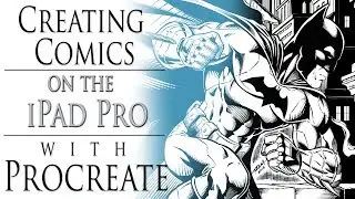 Creating Comics on the Ipad Pro - Procreate App - Inking Techniques