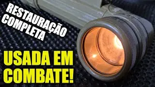 RESTAUREI uma LANTERNA MILITAR de 50 ANOS! Fulton MX-991/U de 1975 - Restaura&ccedil;&atilde;o Completa!