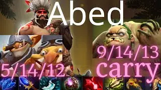 Abed Beastmaster vs Faith_bian Magnus, carry Pudge, Lina - ( &bull;̥́ ﹏ &bull;̀ू ) - dota2
