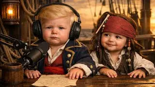 Малыш Трамп против малыша Джека Воробья &ndash; подкаст о пиратских кораблях стал вирусным.