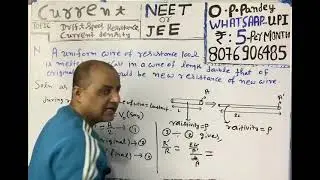 Physics numerical on current electricity:resistance, drift speed, current density. 