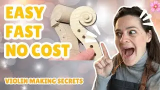 🎻🪄🤎 2 инструмента для самостоятельного вырезания свитка для скрипки! 🐦