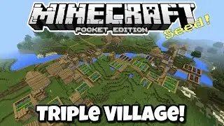 ТРОЙНАЯ ДЕРЕВНЯ НА СПАУНЕ!! - Витрина сидов Minecraft Pocket Edition [0.11.1]